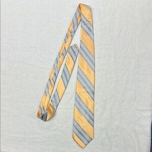 Elegant Gold and Blue Striped Tie